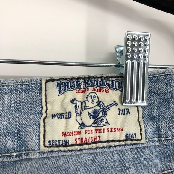 TRUE RELIGION Straight Skinny Jeans Light Wash - Picture 9 of 9